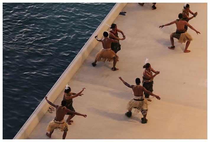 Tongan dancers greeted us
