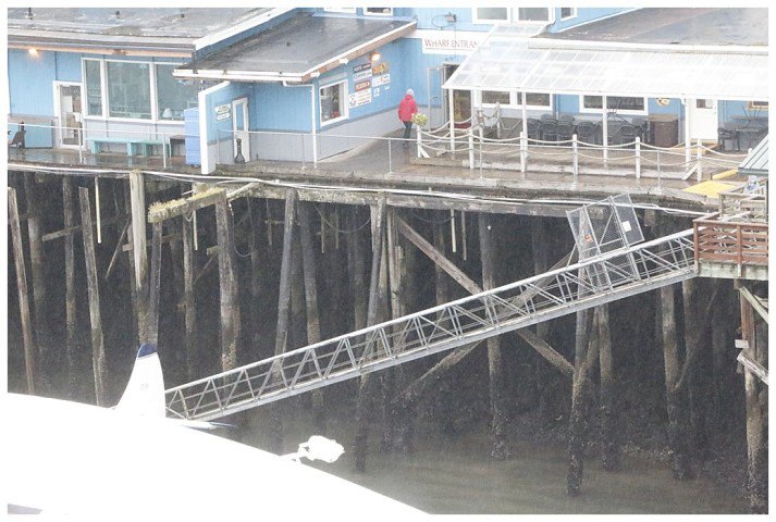 Many of the Juneau buildings are built over the old waterfront, much of it on pilings