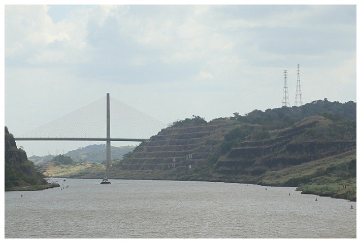 The end of the 'cut, Centennial Bridge. The hillsides are 'layered' to prevent landslips