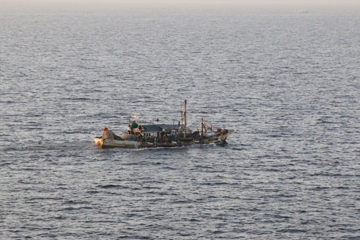 One of the larger fishing boats