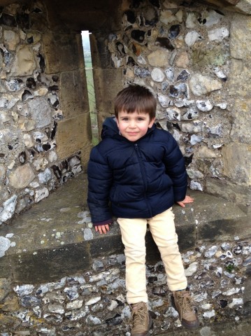 Olly, quite the young man, on a visit to Arundel castle