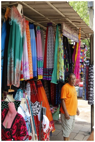 A shawl seller