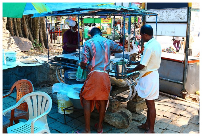 Meals-on-wheels, one of many food carts