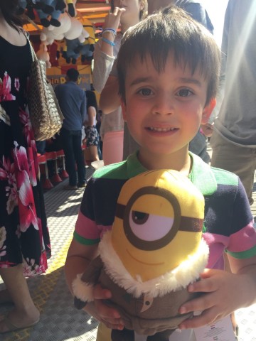 Olly won a Minion at the fair