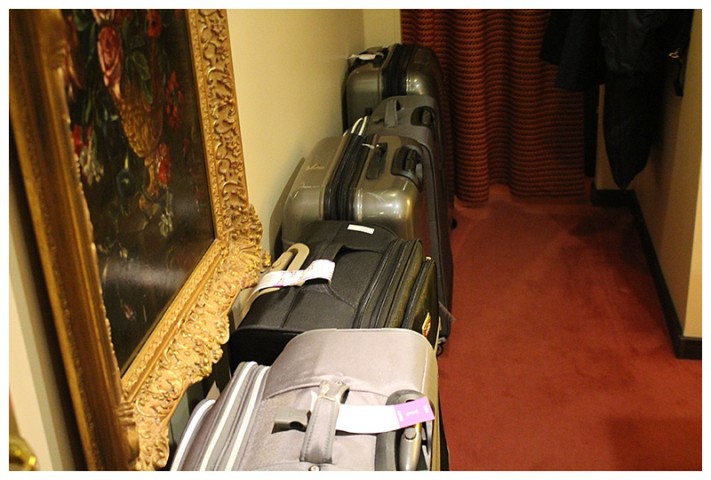 Don't be fooled, these are all like Russian dolls; suitcases with suitcases inside :-)