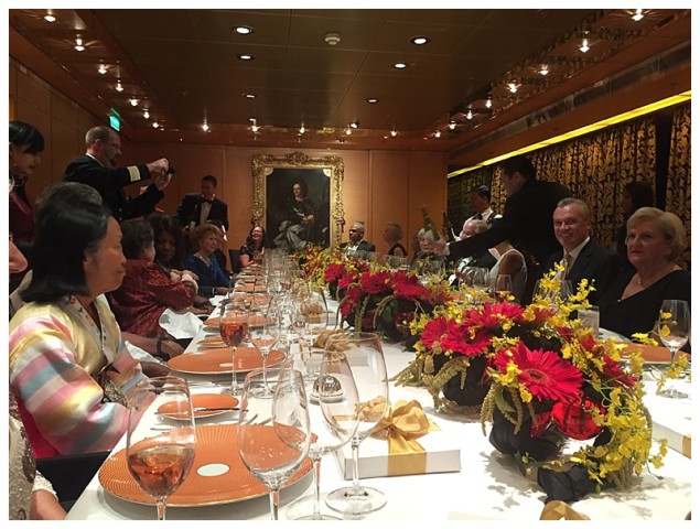 A President's Club dinner