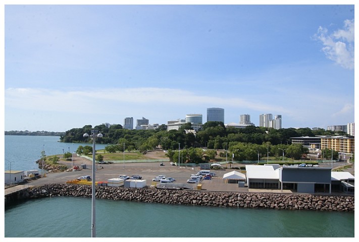 City of Darwin, the white building, centre is the Government building.