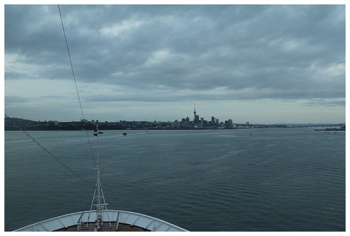 Early morning and Auckland's skyline beckons