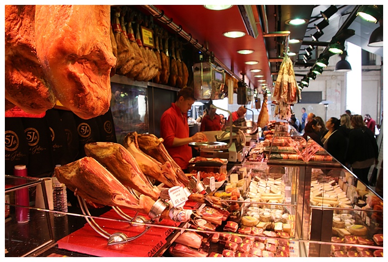 Countless stalls selling numerous varieties of cold cuts, meats, sausage...I could go on. 
